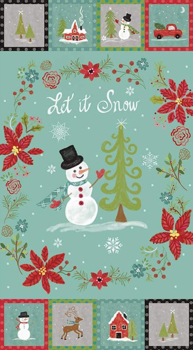 Riley Blake "snowed In" Panel (10818) by Heather Peterson 24" X43 1/2 ...