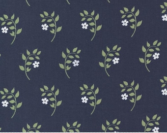 Moda "Dwell" Small Floral Homebody Navy (55271-12) by Camille Roskelley