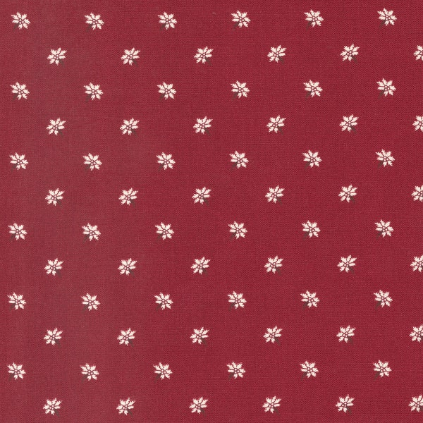 Moda "Joyful Gatherings" Poinsettia Cranberry (49218-14) by Primitive Gatherings