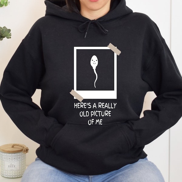 Digital Download- Funny SVG Design For Tshirt, Mug, Sweater DIY- Cricut/Silhouette Makers-Sperm Here's An Old Picture Of Me Polaroid Cutfile