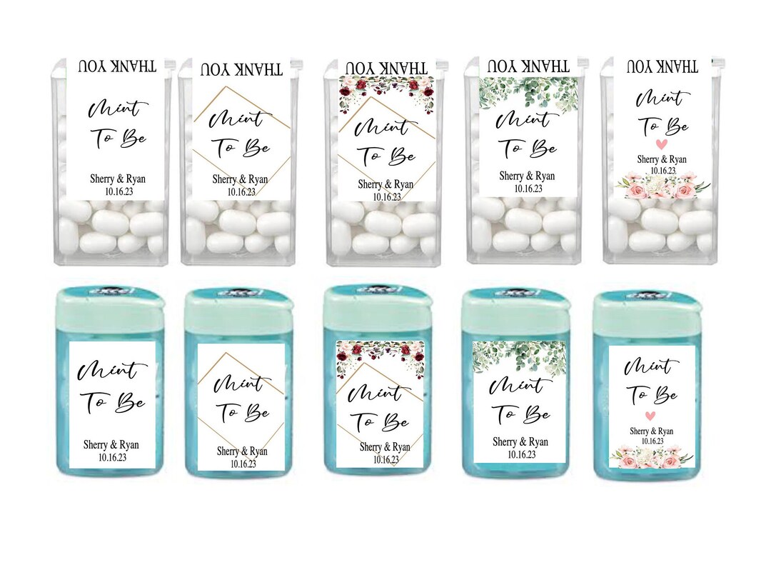 Personalized Mint to Be Tic Tac and Excel Mint Container Etsy