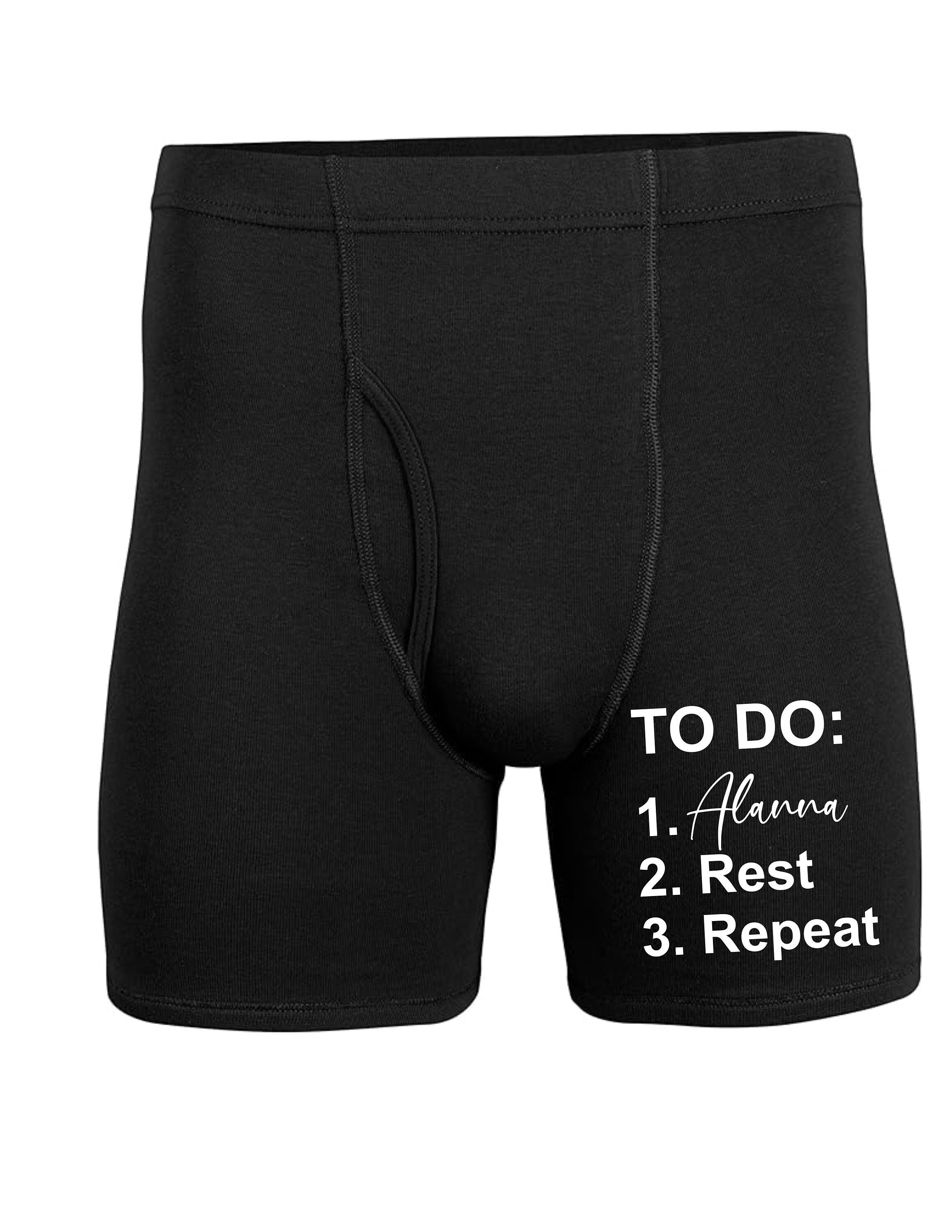 Funny Mens Personalised to Do List Boxers, Valentines Gift, Birthday Gift  Joke Present, Valentine Novelty Gift, Gift for Him, Rude Funny 