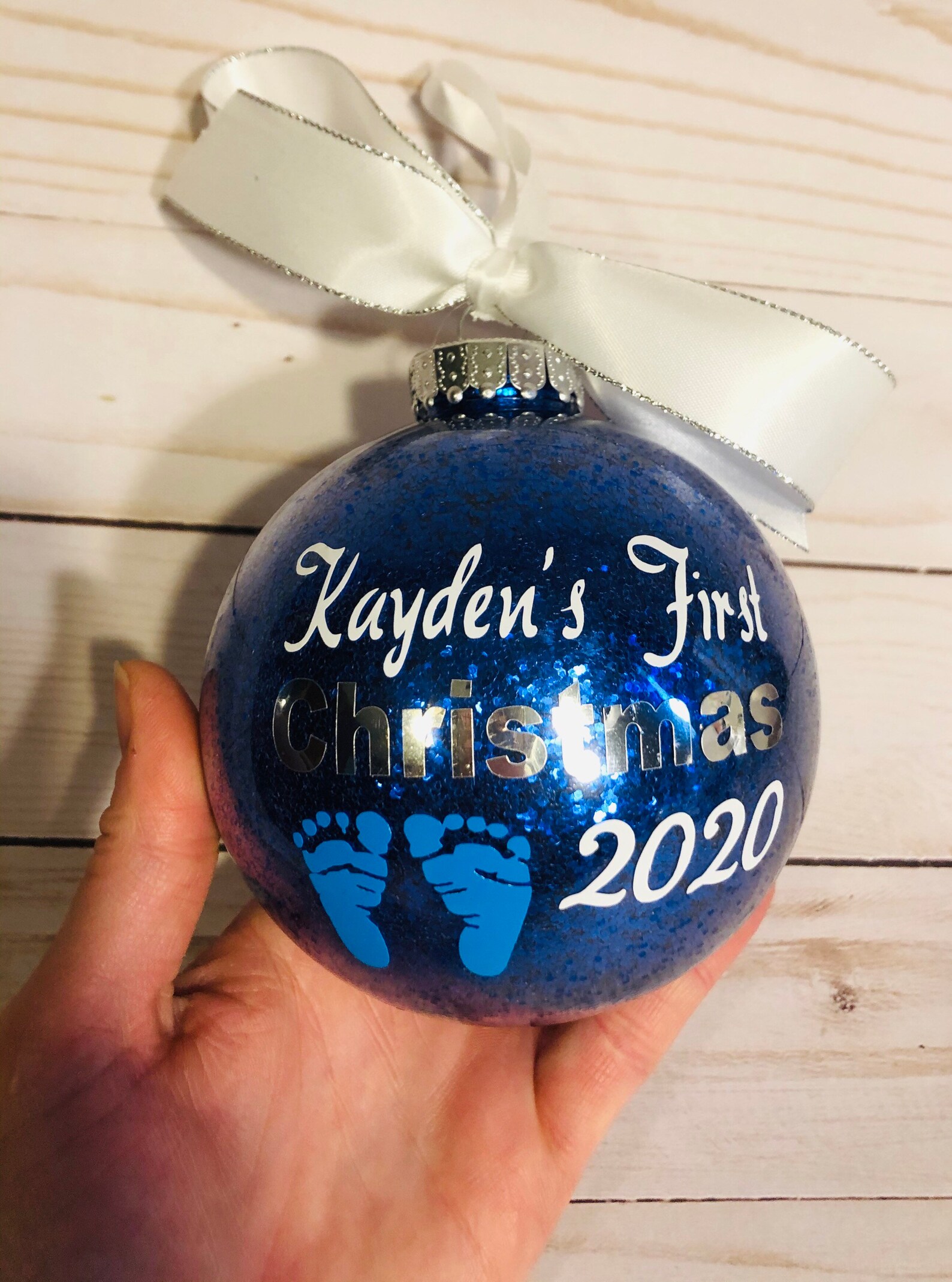 3.5 Personalized Christmas Bulbs Etsy