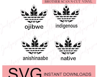 Digital Download- Indigenous-Anishinaabe-Ojibwe-Native Pride Feather Design Bundle- Downloadable Files for Crafting
