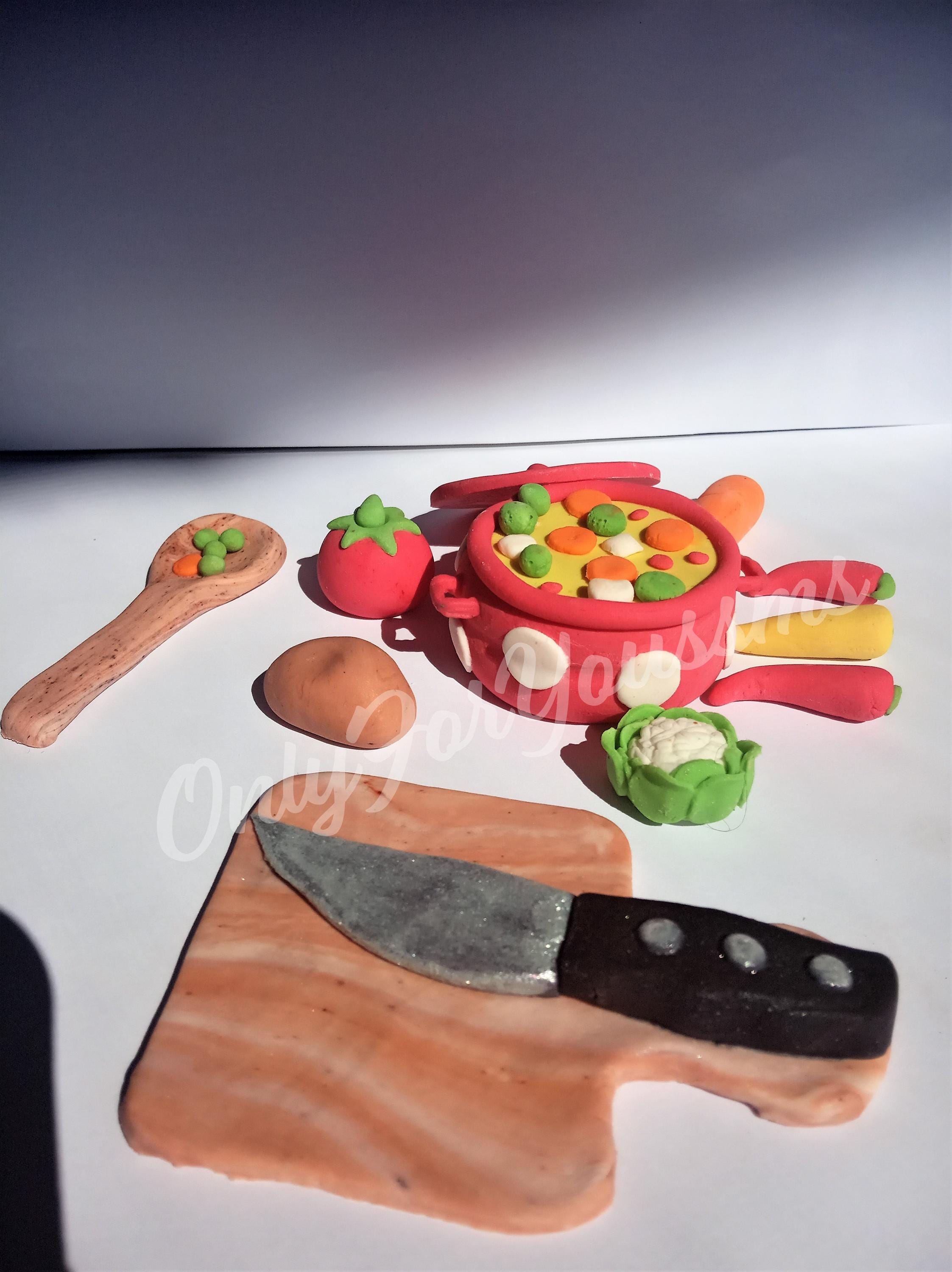 Cooking Fondant Cake Topper, Kitchen Themed Fondant Topper, Fondant Pot ...