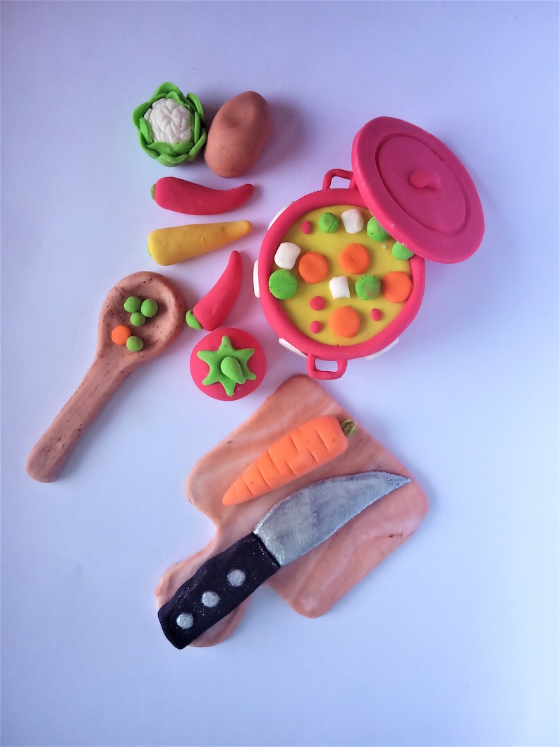 Cooking fondant cake topper kitchen themed fondant topper Etsy