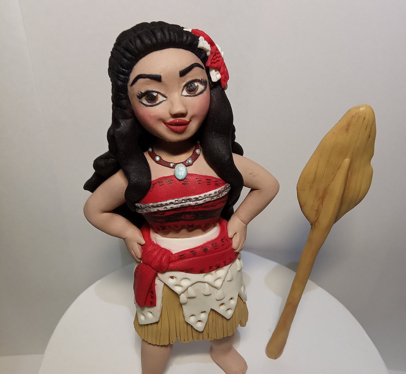Birthday Cake Topper Fondant Cake Topper 3d Moana Inspired Etsy