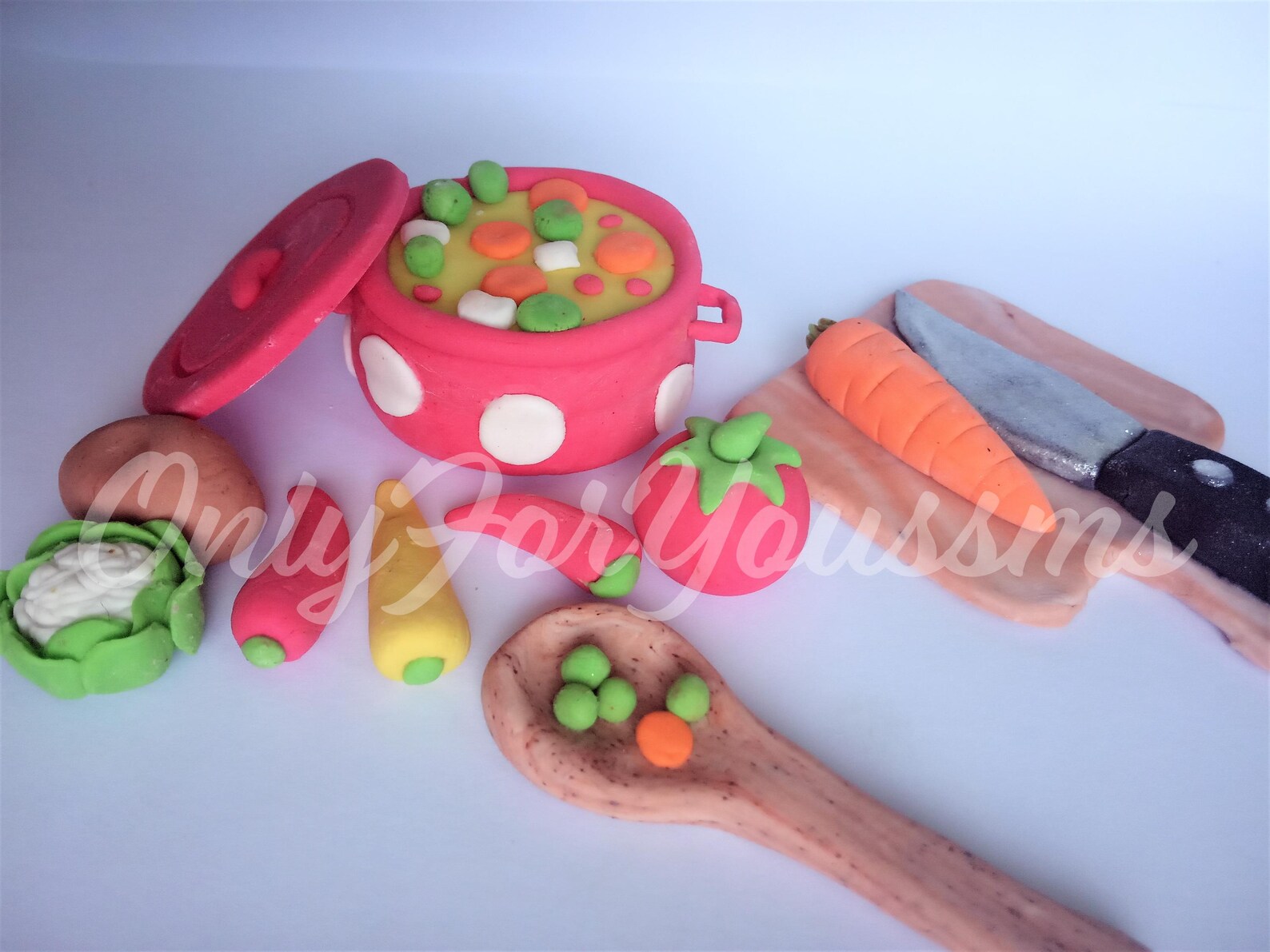 Cooking Fondant Cake Topper, Kitchen Themed Fondant Topper, Fondant Pot ...