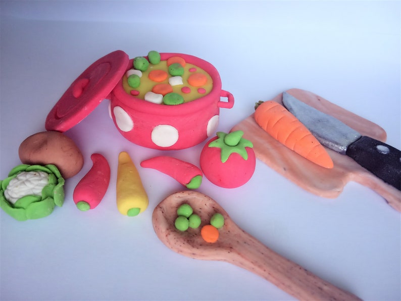 Cooking fondant cake topper kitchen themed fondant topper Etsy