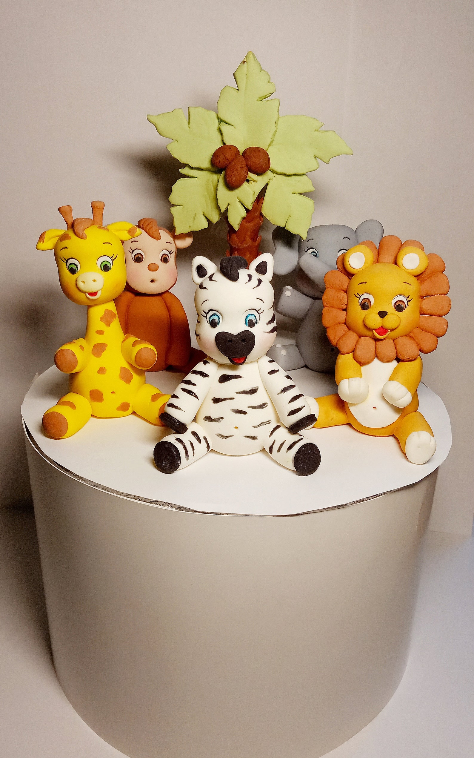 Zoo Animal Fondant Cake Toppers Safari Fondant Animals Etsy