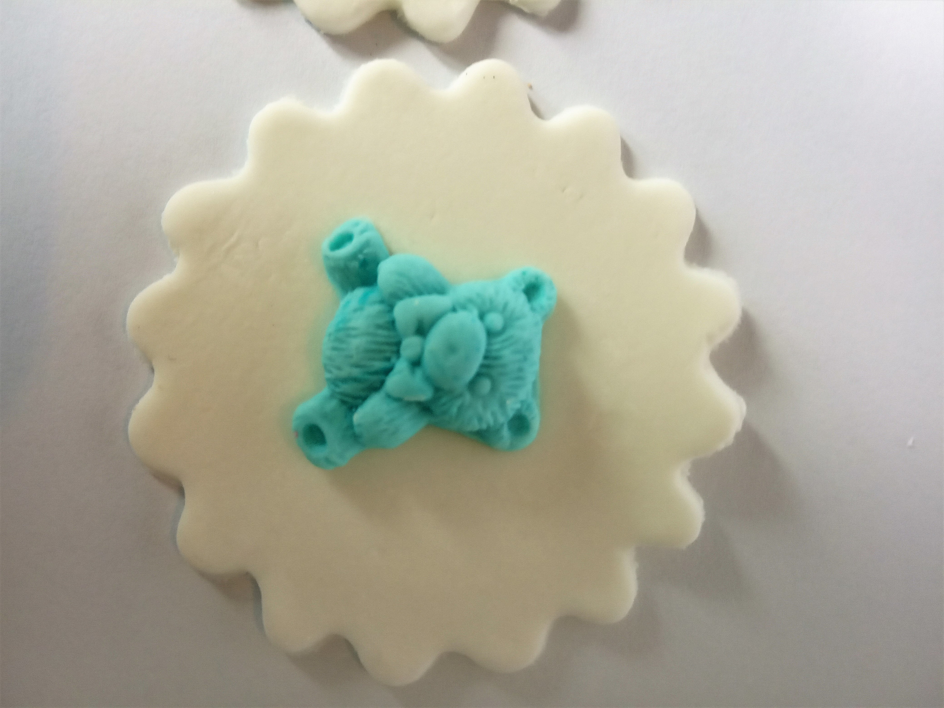Fondant Cupcake Toppers, Classic Baby Fondant Toppers, Babyshower Cupcake Topper, Baby Shower