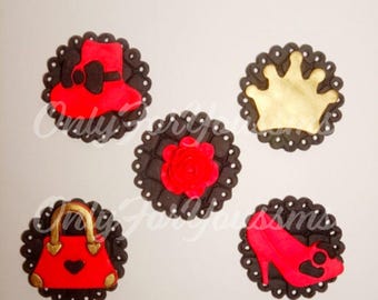 Fondant Set, for special cupcakes. Bridal Showers, Birthdays and more