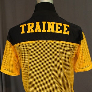 Yellow Trainee Tag Handmade Deadpool 2 Trainee Yellow Black Jersey Cosplay Costume Unisex ...
