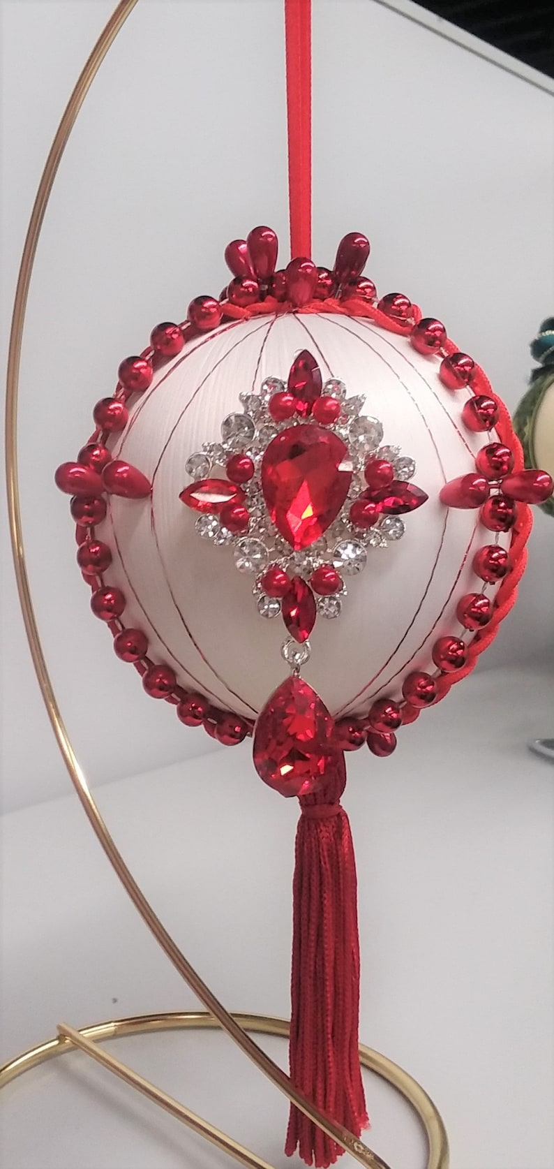 Valentine/'s Day ornament Ruby Tuesday Jeweled ornament gift