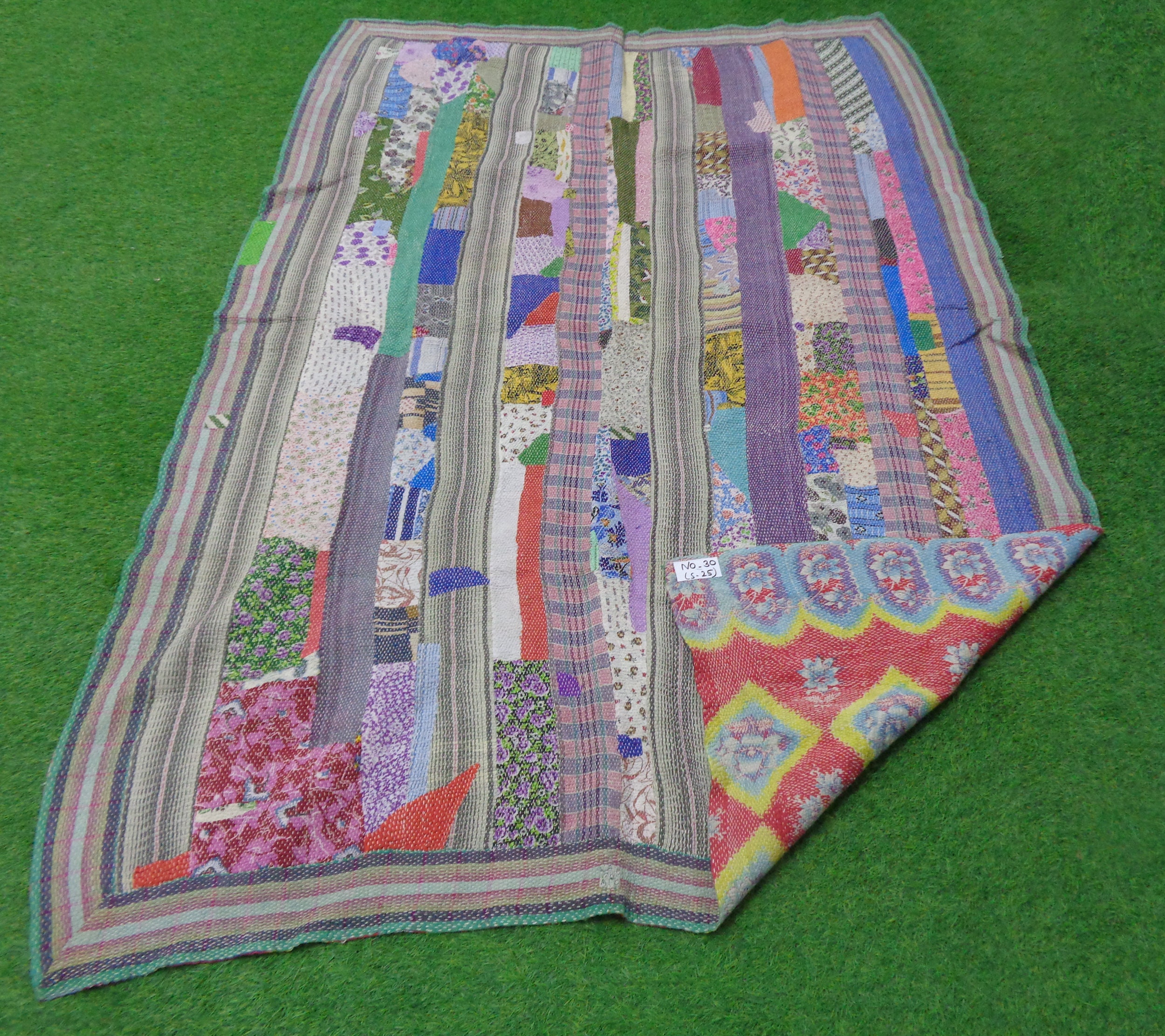 Vintage Kantha Quilt Handmade Kantha Quilt Cotton Kantha Throw Etsy