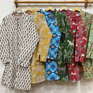Wholesale Lot of 20 Handmade Reversible Cotton Quilted Jackets