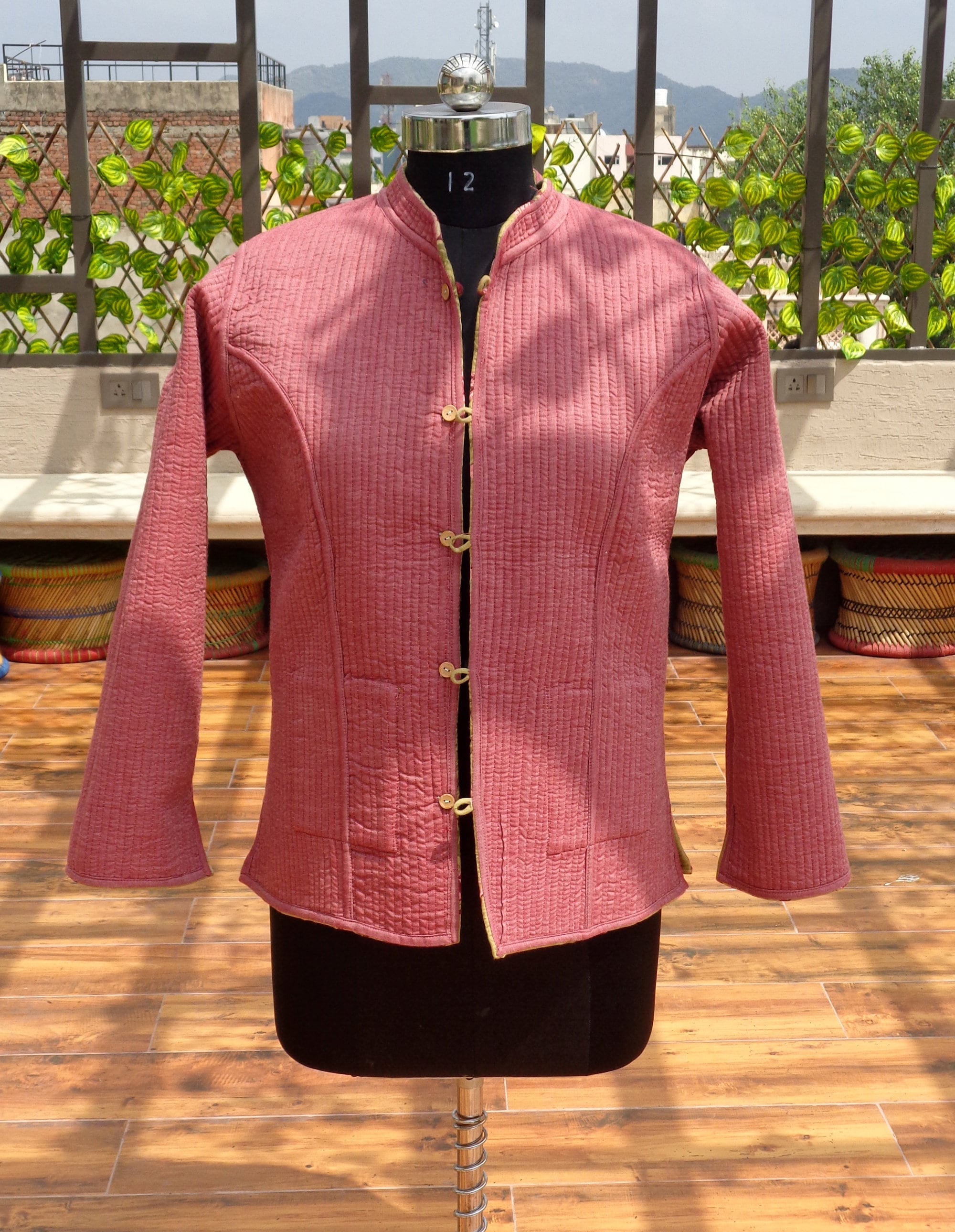 Indian Women Jacket Cotton Quilt Jacket Reversible Floral Etsy