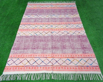 3x5 Indian Handmade Rug/floor Bath Rug/kilim Handwoven - Etsy