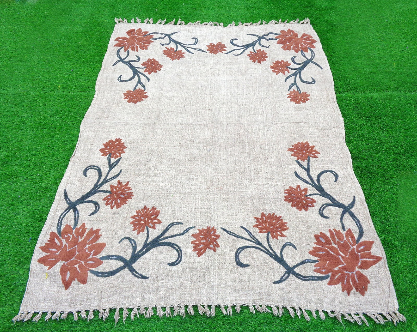 Handmade ThrowIndian Cotton BlanketBohemian Throw Etsy