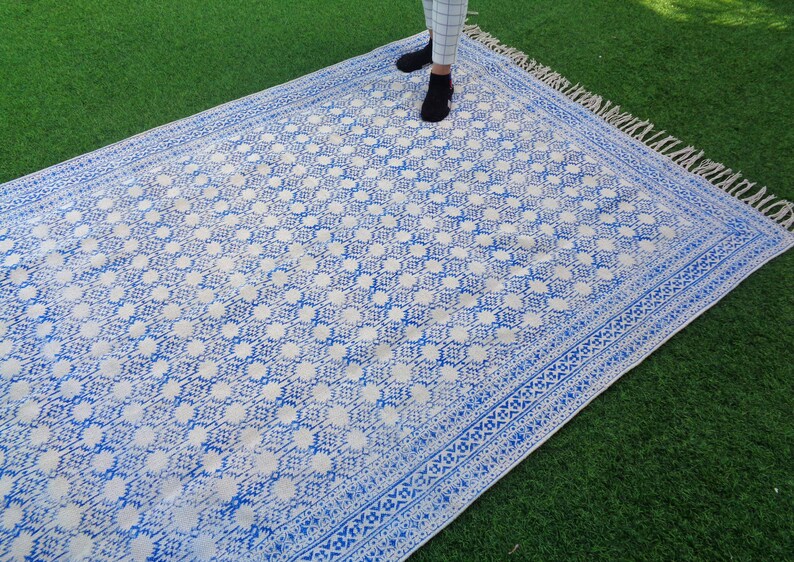 4x6 ft Indian Dari Rug Handmade Ethnic Floor Rug Indian Rug Etsy