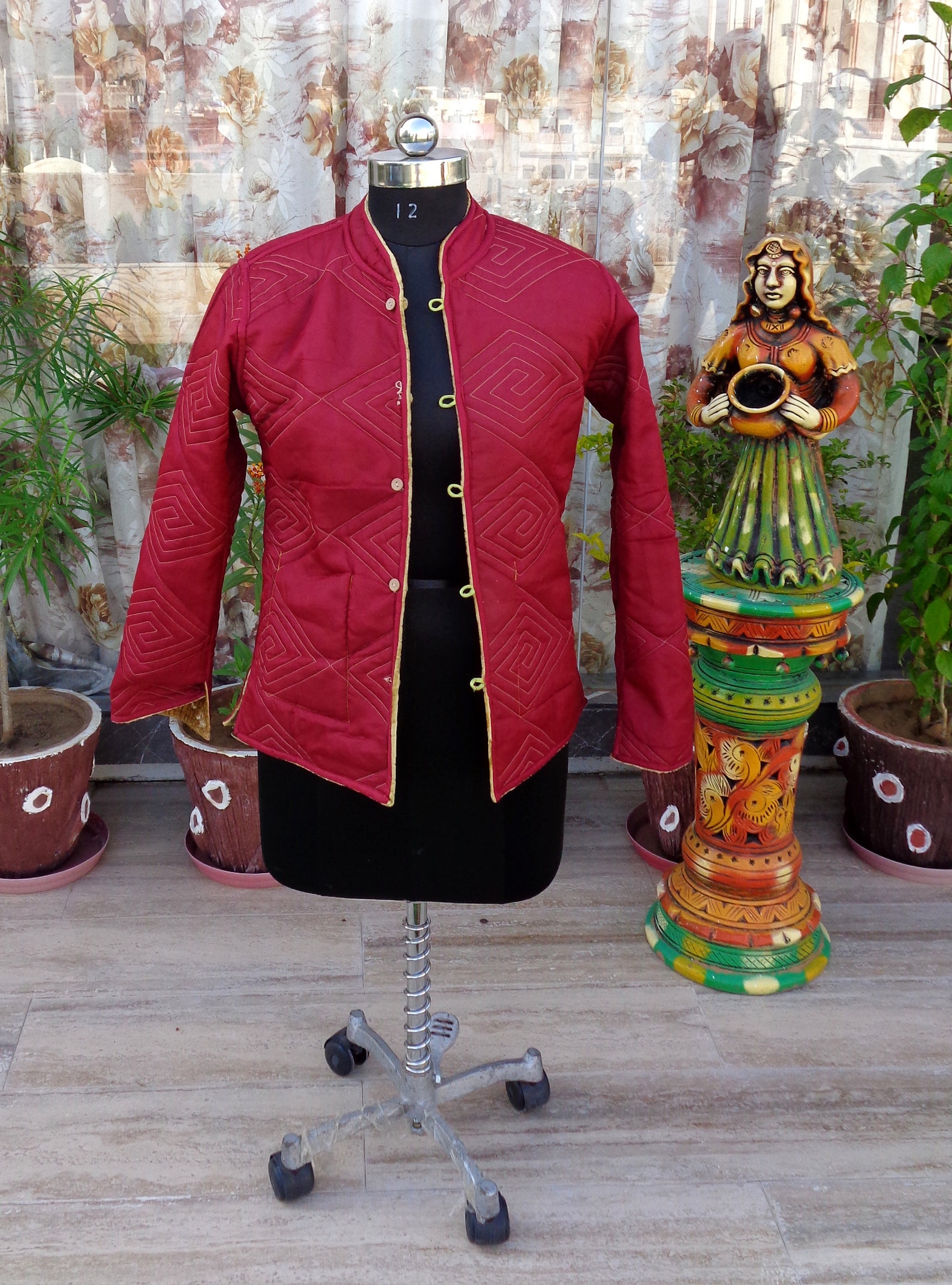 Indian Women Jacket Reversible Velvet Jacket Cotton Jacket Etsy