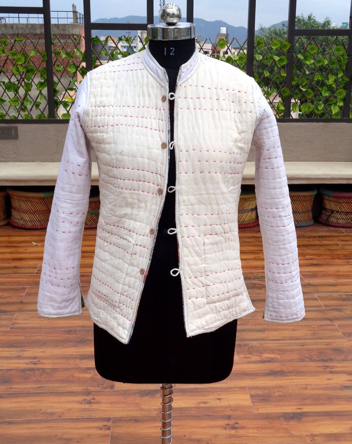 Indian Cotton Jacket Women Quilt Jacket Reversible Paisley Etsy