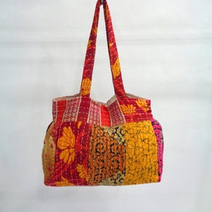 25Pc Wholesale Lot Vintage Kantha Bag, Handmade Cotton Shoulder Bag, Women Handbag, Vintage Kantha Shopping Bag, Kantha Tote Bag, Kantha Bag