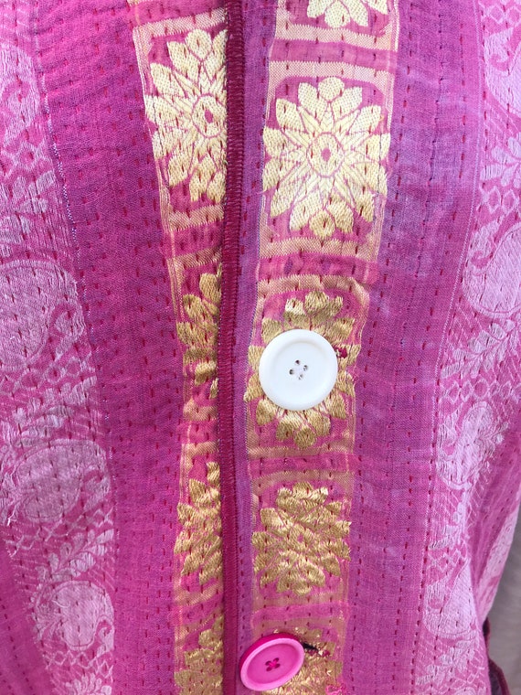 Vintage Cotton Kantha Jacket Handmade Kantha Quil… - image 5