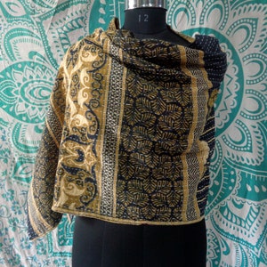 Wholesale Lot Handmade Kantha Scarves: Vintage Recycled Cotton Neck Wrap image 6