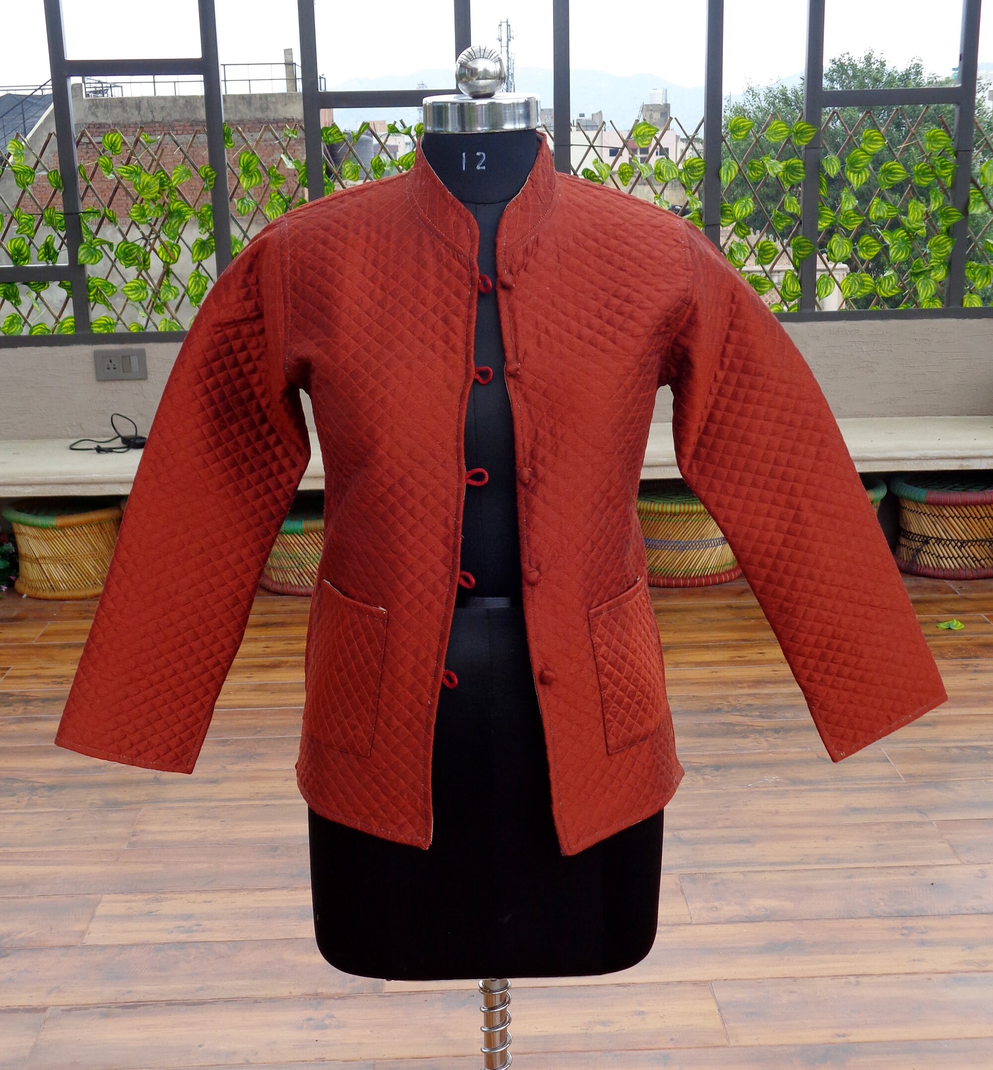 Indian Women Jacket Designer Quilted Jacket Reversible Silk Etsy