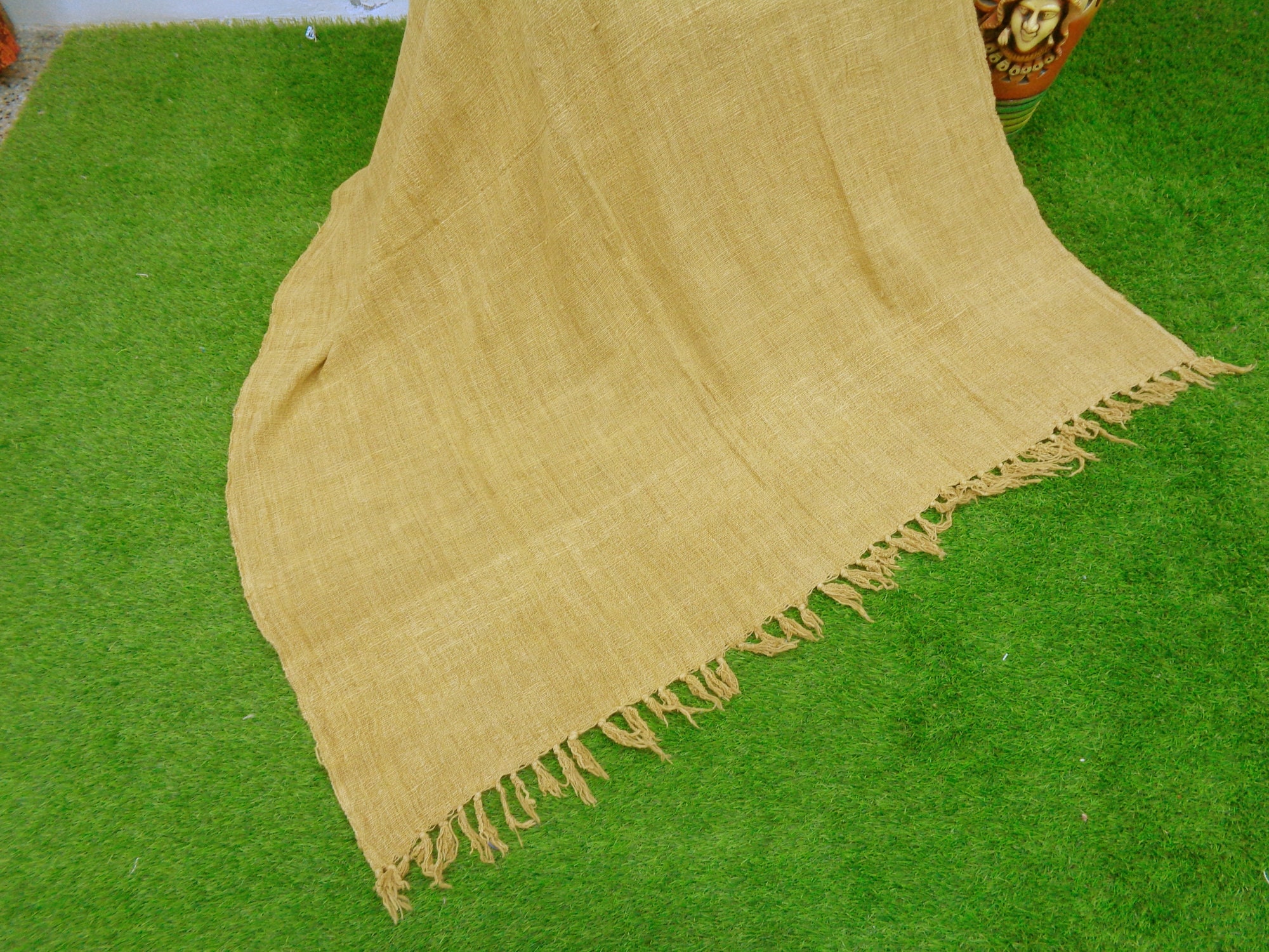 Handloom Cotton Throw 50x70 Inch Indian Cotton Blanket Raw Etsy
