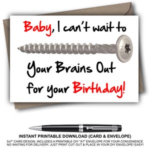 Sexy Verjaardagskaart Voor Hem Boyfriend Man Naughty Etsy