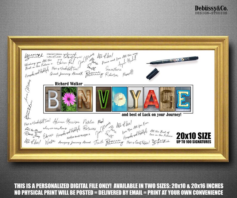 Going Away Party Guestbook Alternative Farewell Party Etsy