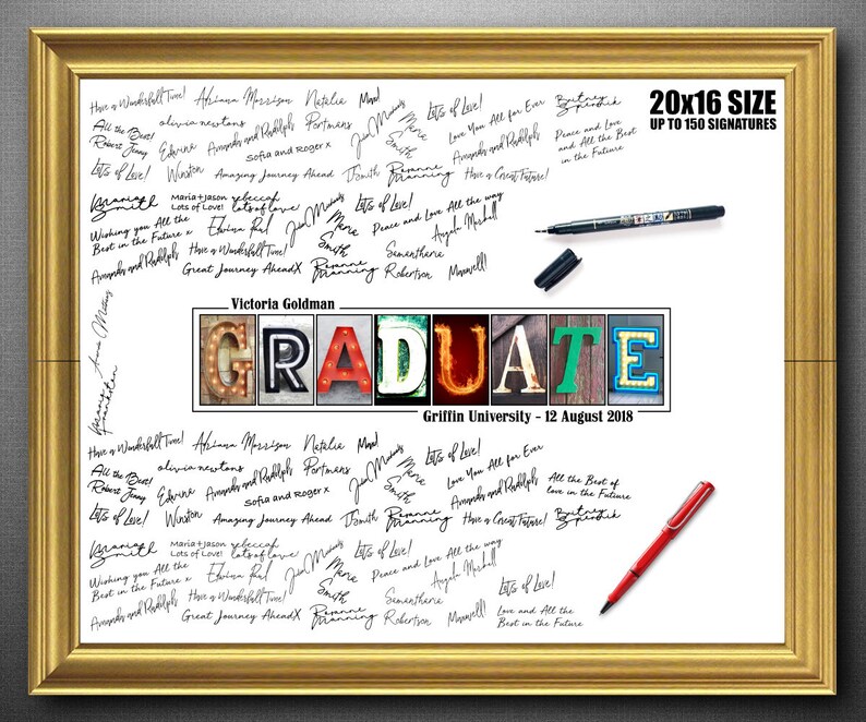 Graduation Party Guestbook for a Grad Party Guest Book Gift Etsy