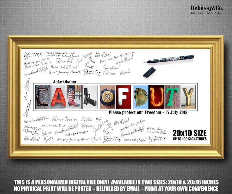 Army Deployment Gift for Army Party Gift for Army Going Away Etsy