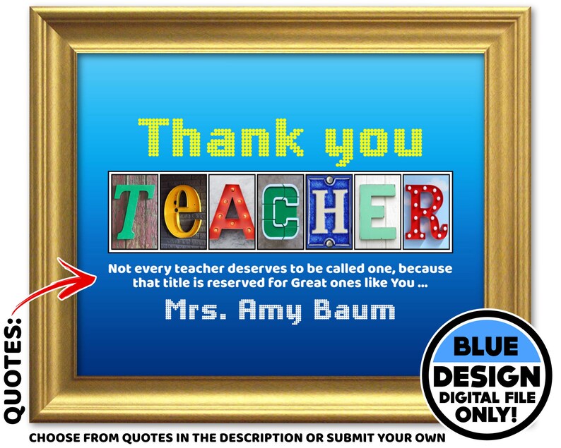 Teacher Gift for Teacher Appreciation Gift Personalized Etsy