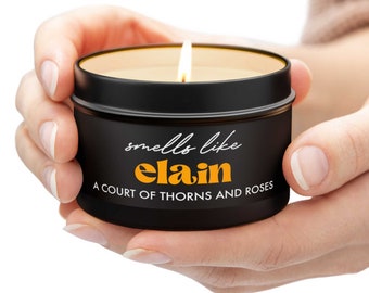 Elain, A Court Of Thorns and Roses, Soy Wax Candle, Elain Candle