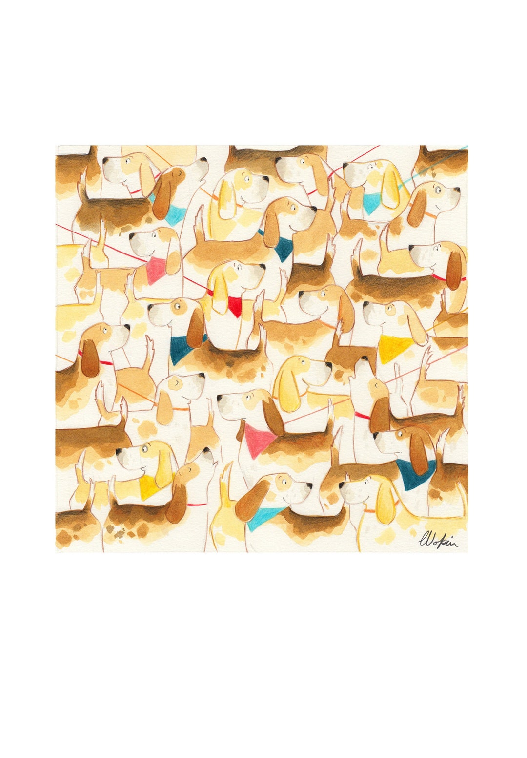 Limited Edition Beagle World Record Signed Print - Etsy