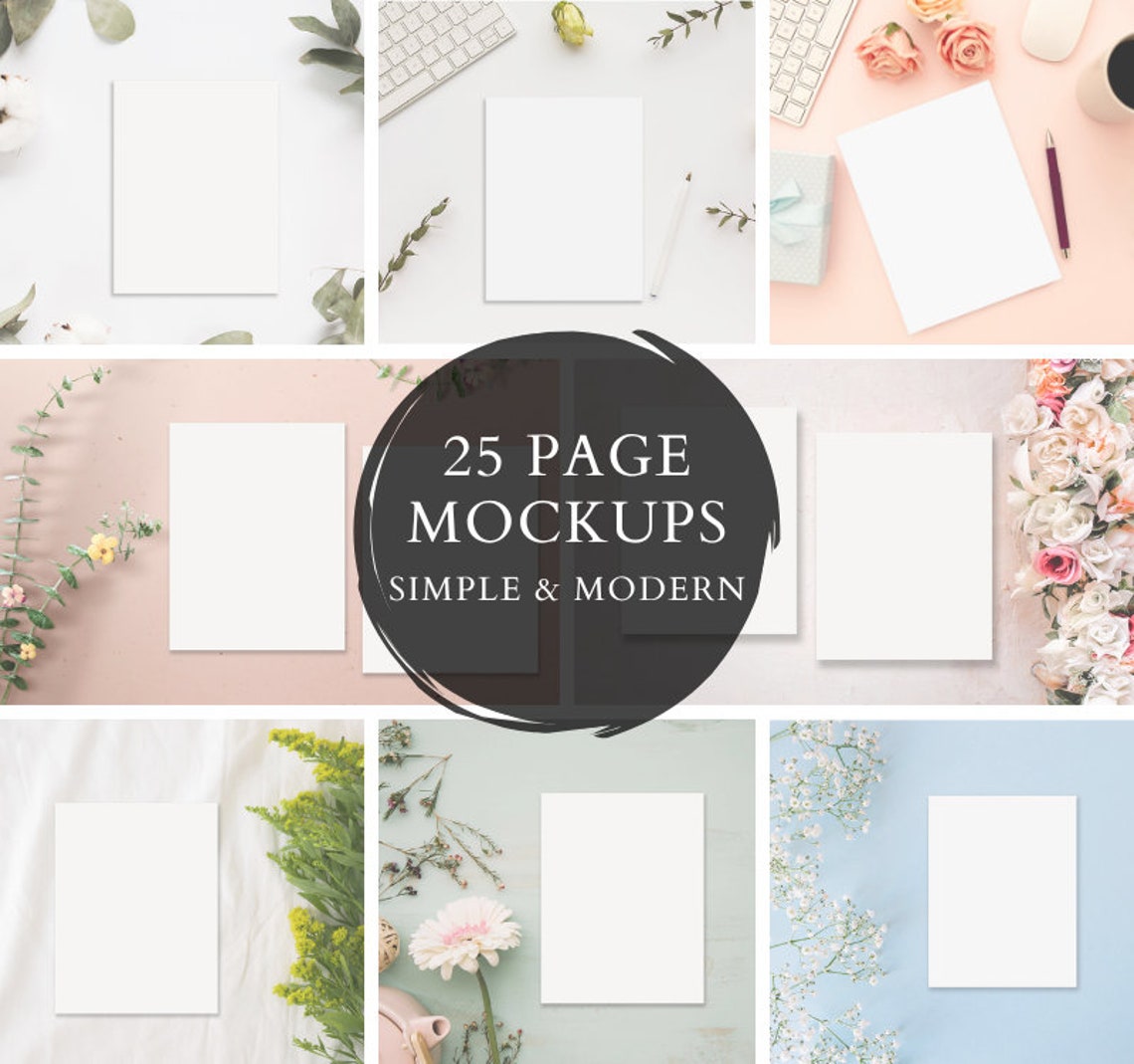 Mockup Printable US Letter Planner Page Mockup Etsy Listing Planner ...