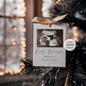 Schwangerschaftsankündigung Digitaler Weihnachtsbaum, Schwangerschaftsankündigung Digitale Weihnachtskarte festliche Babyankündigung, Urlaub Baby Revea