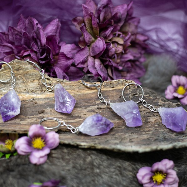 Gemstone Keychain Etsy