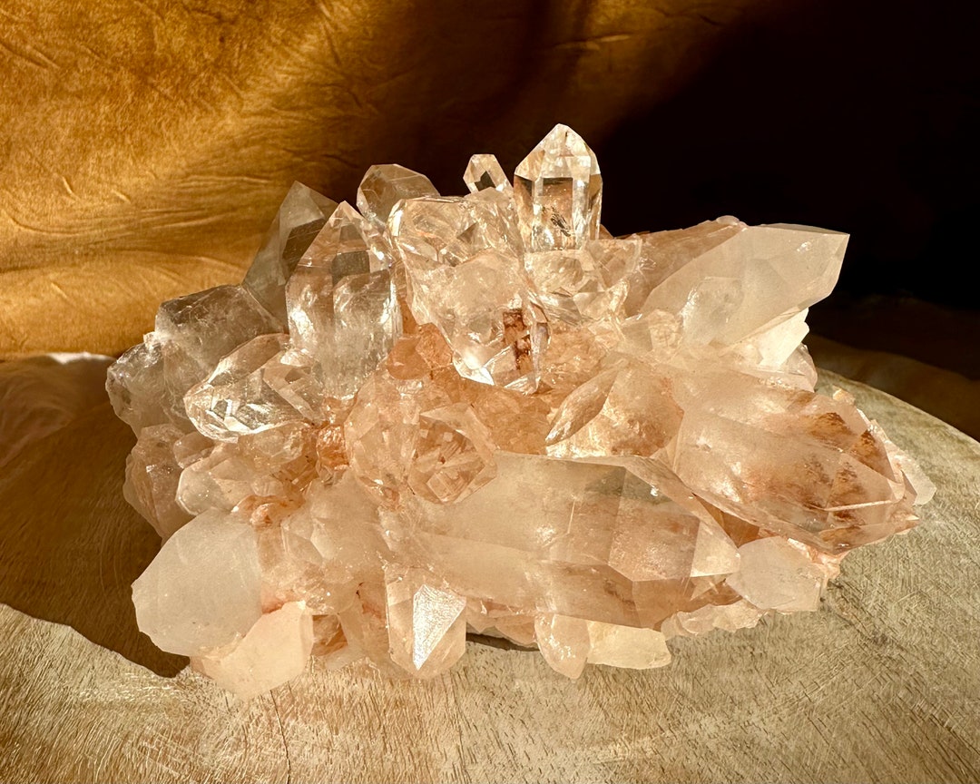 Incredible Pink Himalayan Quartz Cluster, Quality Samadhi Crystal