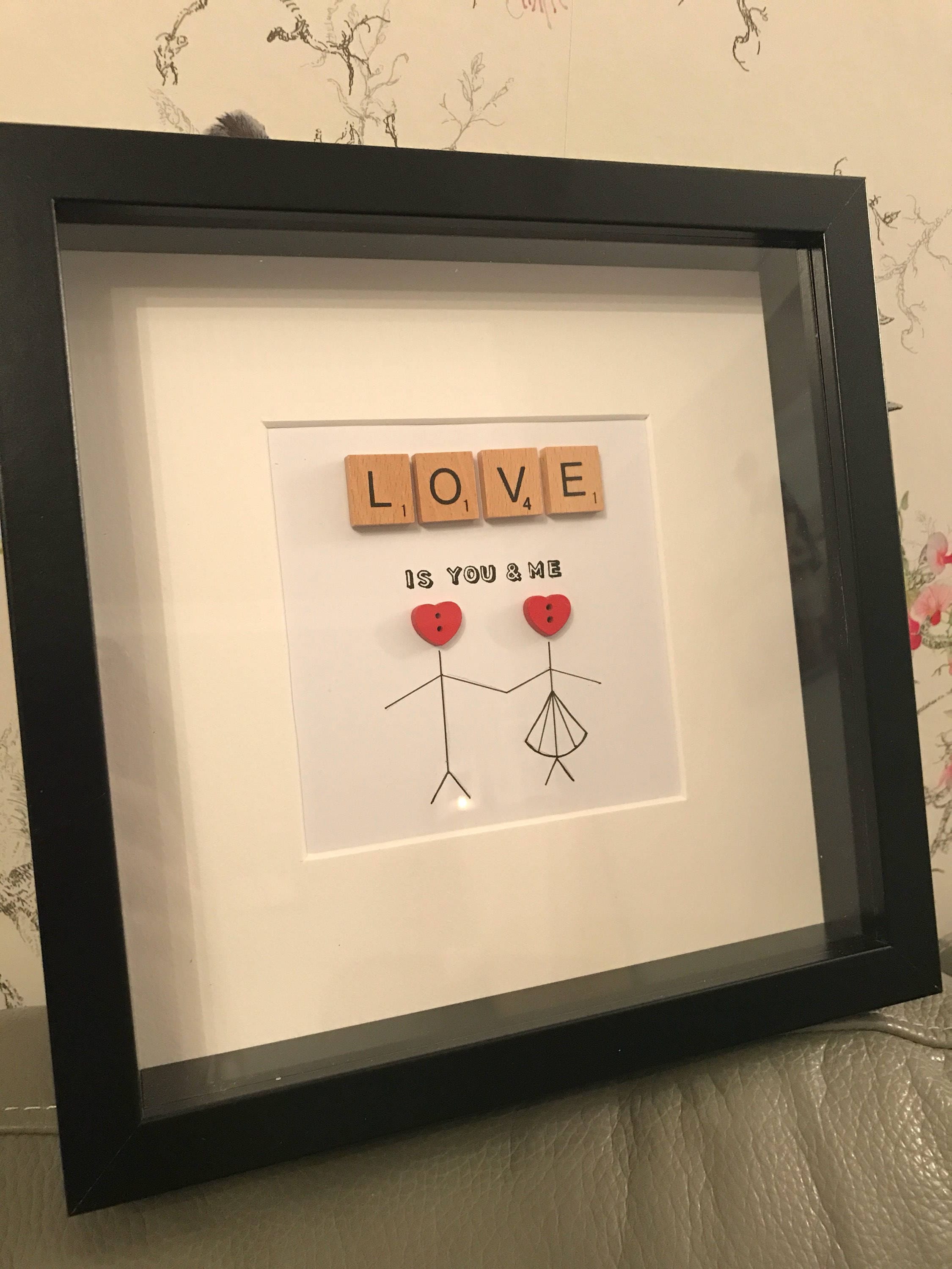 It Must Be True Love Personalized Wood Frame, Couples Gift, Love,  Valentine's Day Gift, Anniversary, Anniversary Gift, Hearts gfy9122861 