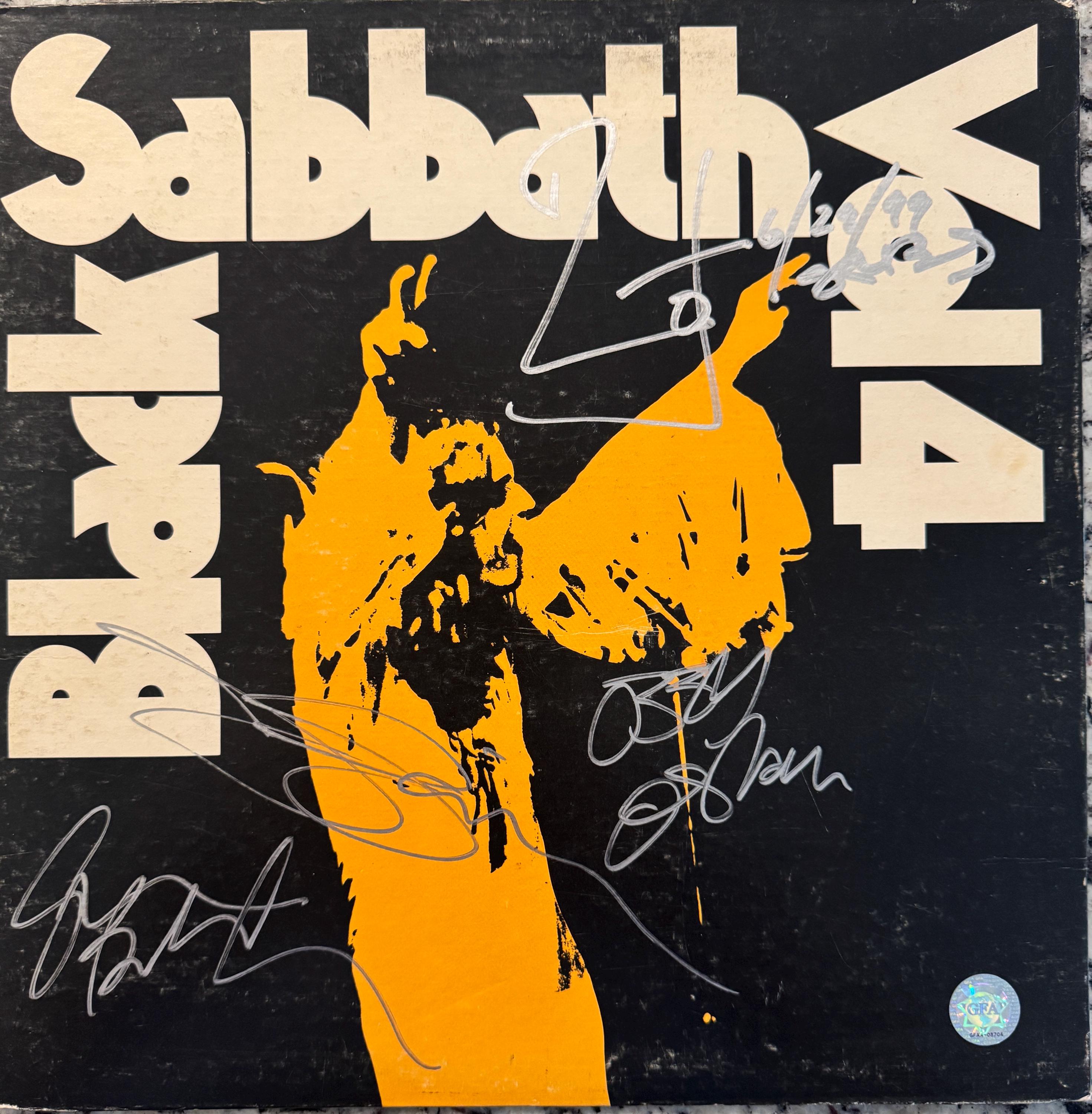Black Sabbath Original Autographed “vol 4” LP Cover (COA) - Etsy
