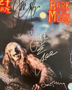 Ozzy Osbourne Plus 4 Original Autographed “bark at the Moon” LP