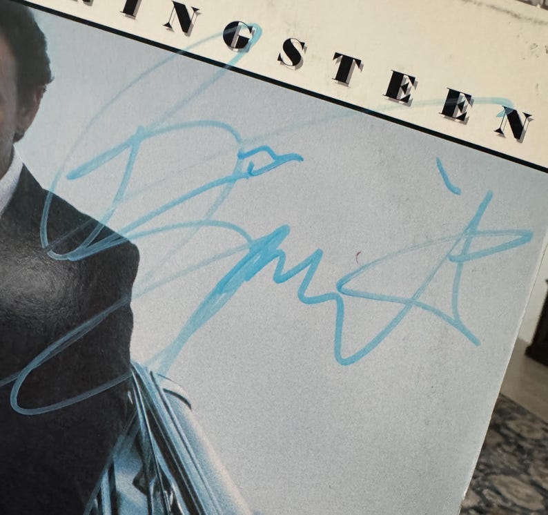 Springsteen Autograph Bruce Springsteen Original Autographed