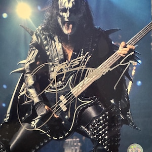 Gene Simmons Original Autographed 8x10 Photo (COA)