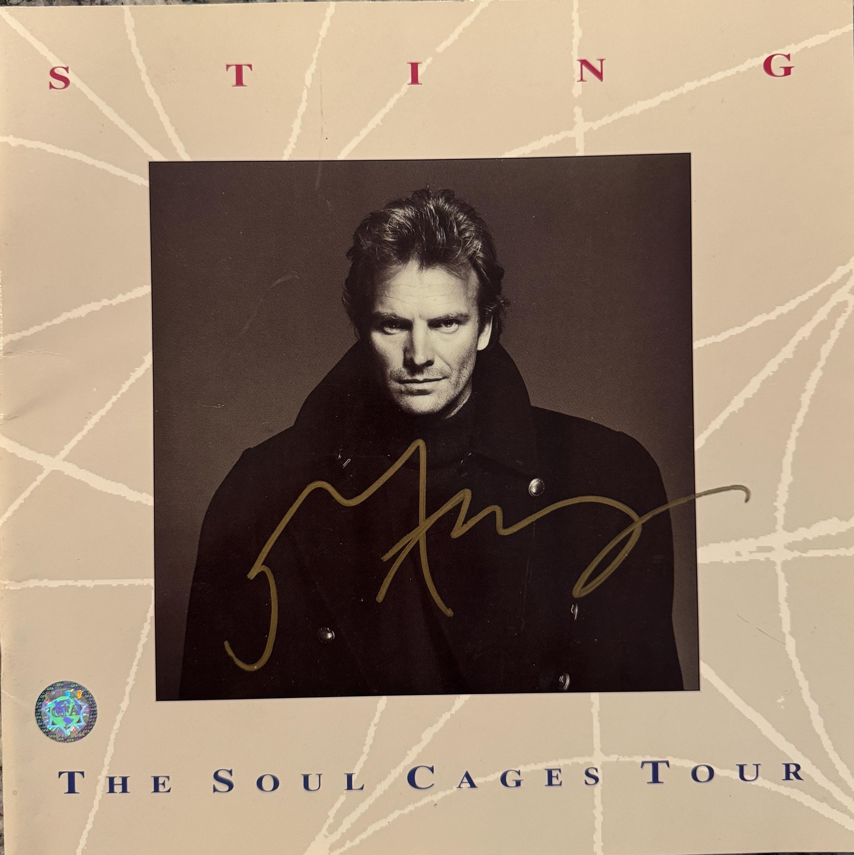 Sting autograph - Etsy 日本 Sting autograph - Etsy 日本
