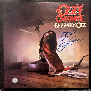 Ozzy Osbourne Original Autographed “blizzard of Ozz” LP Cover (COA