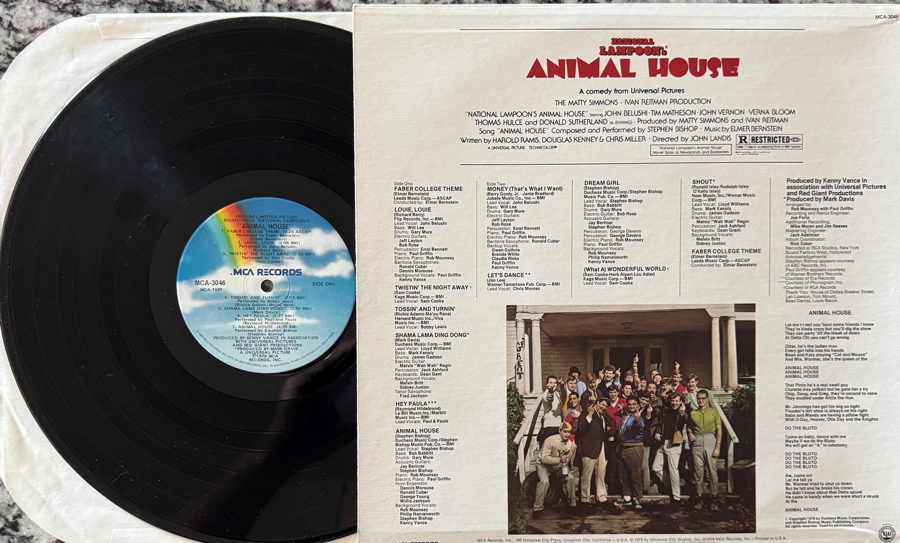 John Belushi “animal House” Original Autographed Soundtrack (COA) - Etsy, image size:3000x1812